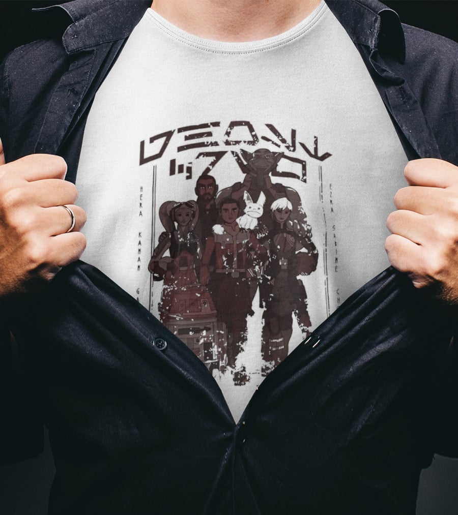 Heroes Villains Star Wars Rebels Ghost Crew Mural Visuals T-Shirt