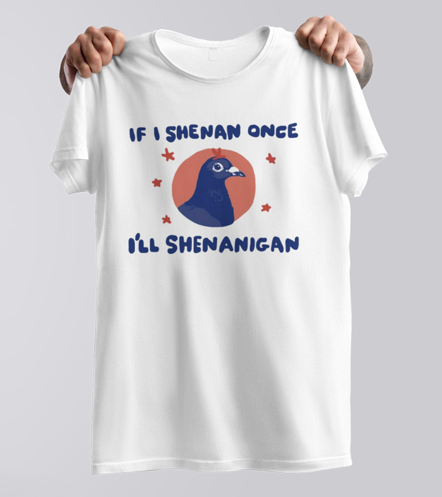 If I Shenan Once I'll Shenanigan Funny Pigeon Humor T-Shirt