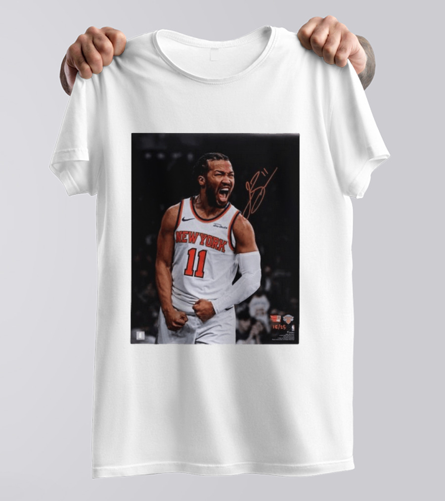 Jalen Brunson New York Knicks 11 Basketball Nike NBA Signature T-Shirt