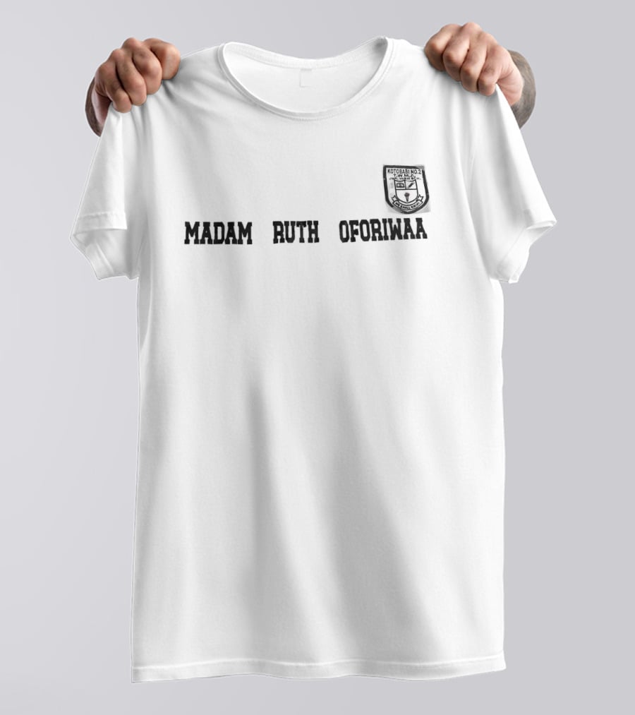 Madam Ruth Oforiwaa Crest Design Kotobabi No 2 Junior High School Ghana T-Shirt