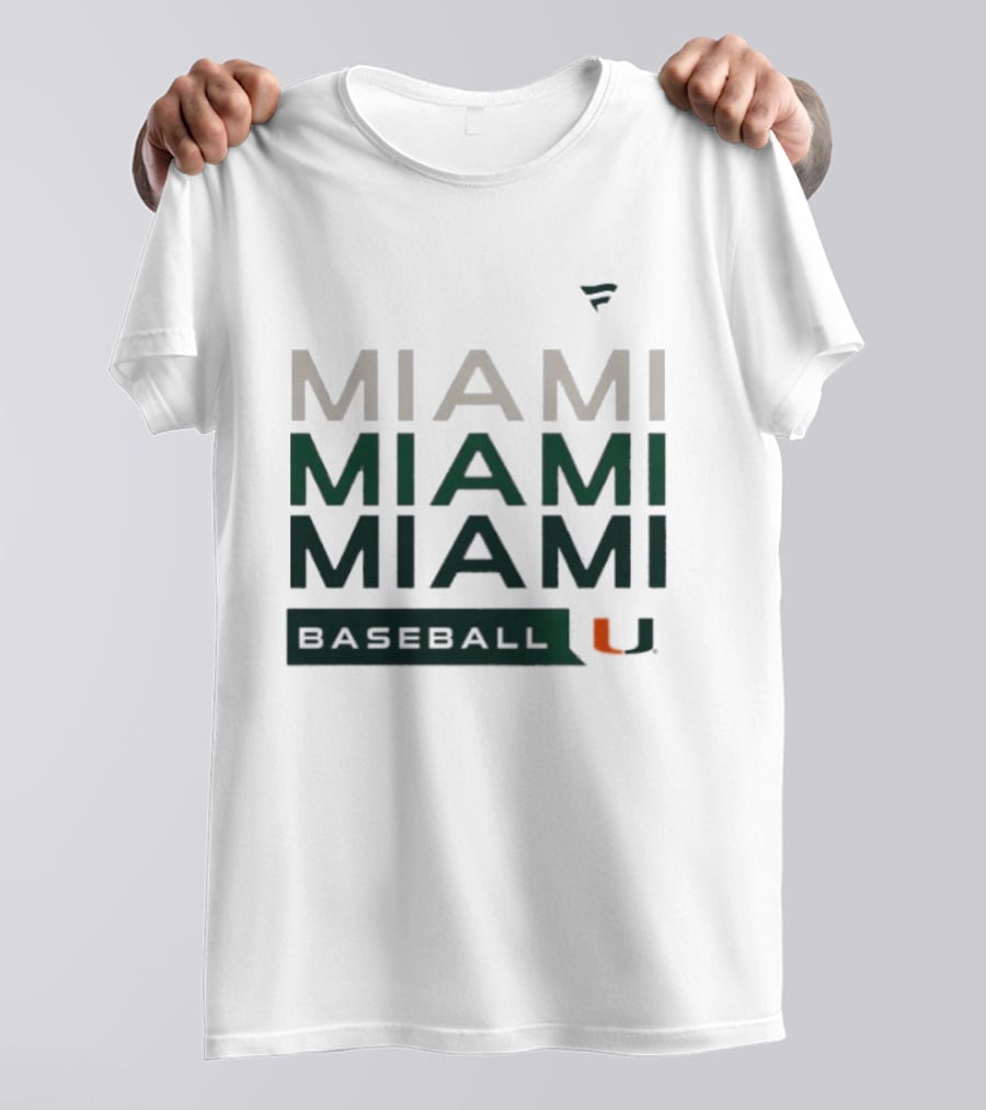 Miami Hurricanes Baseball Hype Tri Blend Miami U T-Shirt