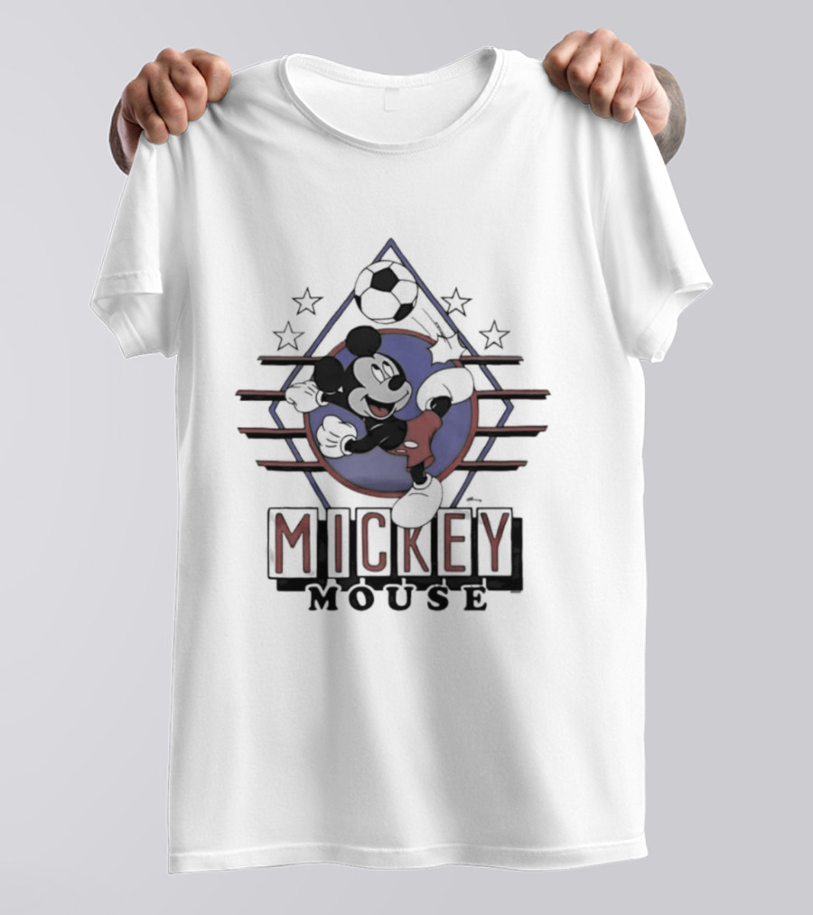Mickey Mouse Soccer Stars USA Cartoon T-Shirt
