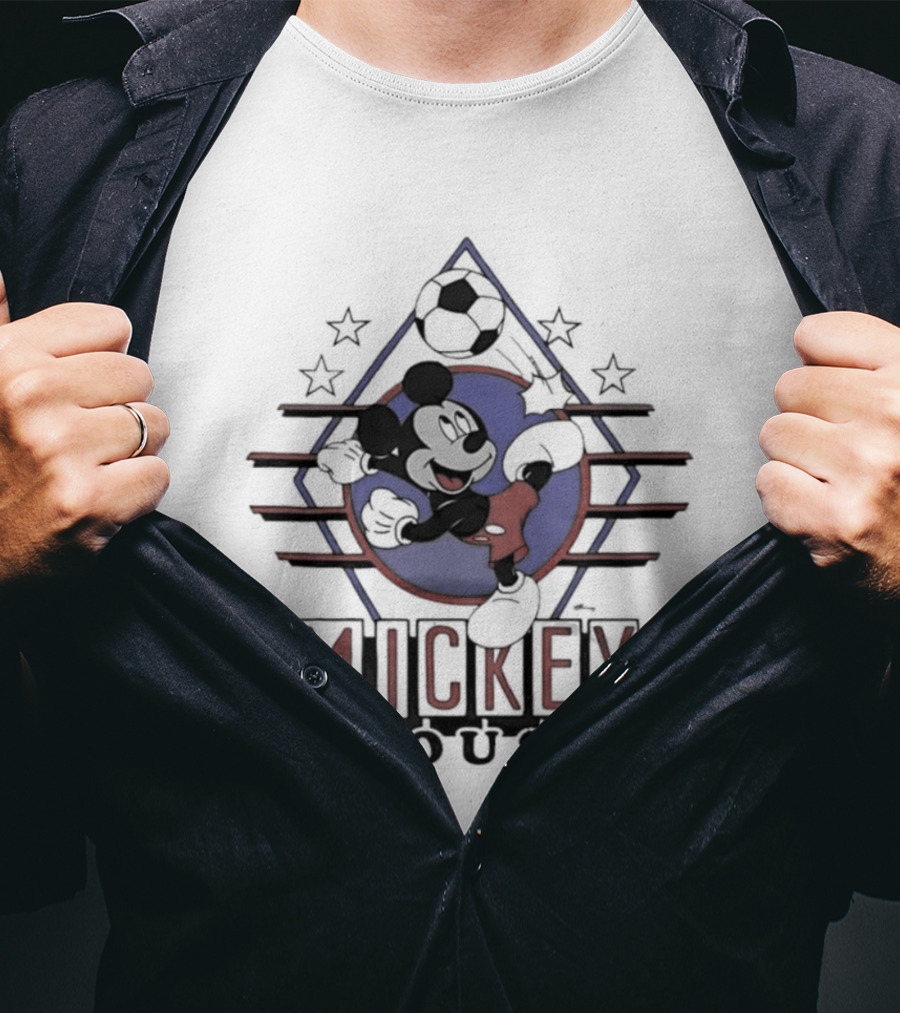 Mickey Mouse Soccer Stars USA Cartoon T-Shirt