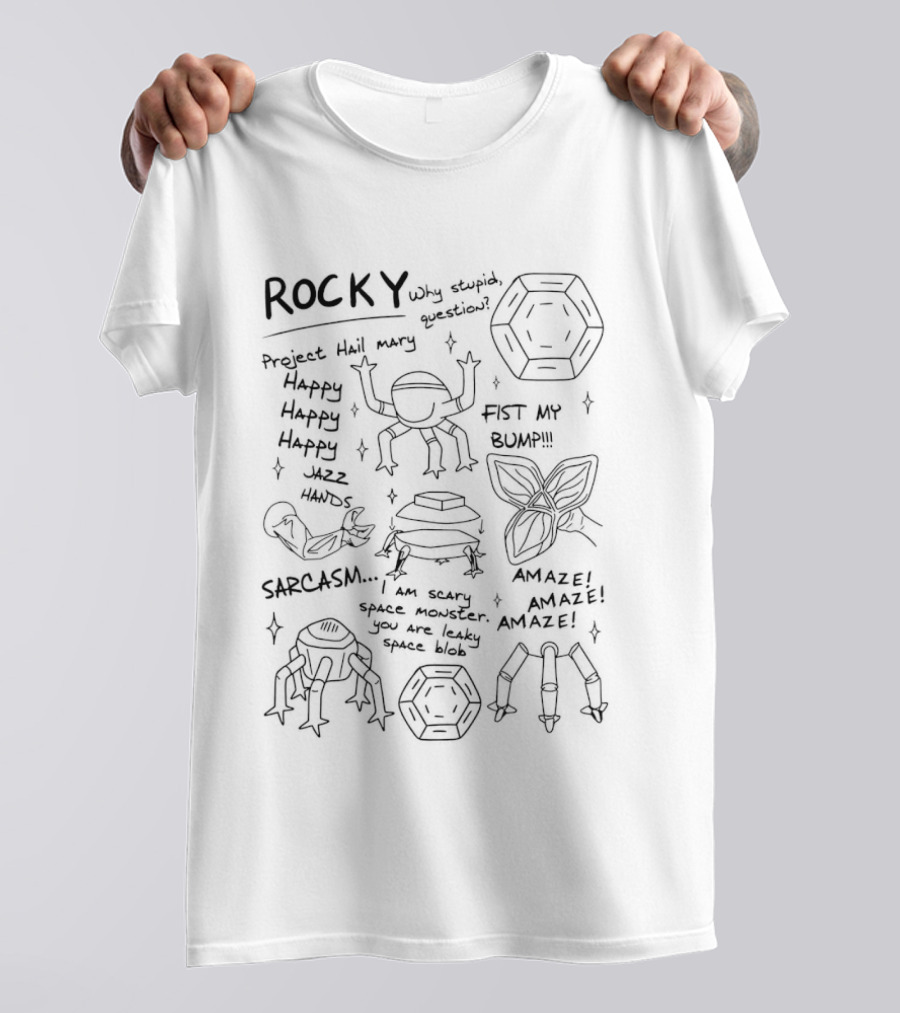 ROCKY Eridian Amaze Fist Bump Project Hail Mary Ska Ska Amaze T-Shirt