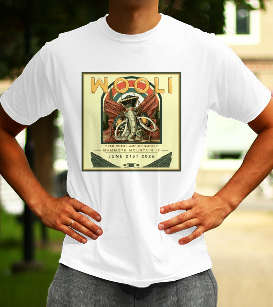 Wooli Red Rocks Amphitheatre Mammoth Mountain IV June 21st 2026 T-Shirt