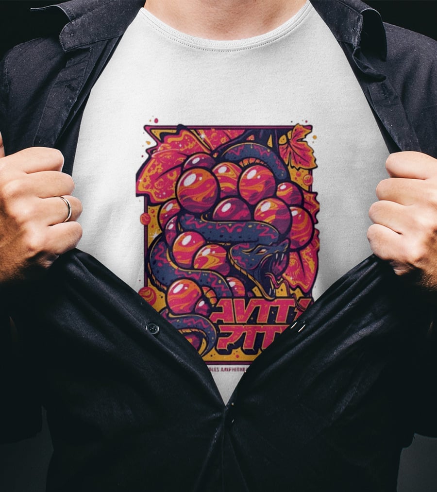 Avett Brothers Paso Robles CA 2026 May 9 Tour Snake Grapes T-Shirt