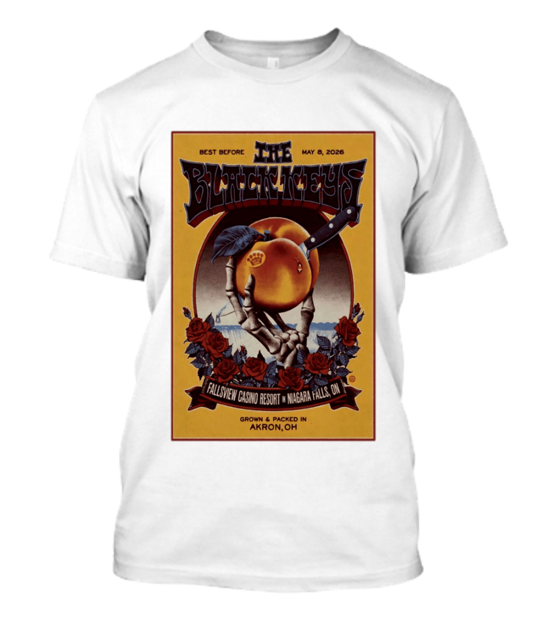 The Black Keys Fallsview Casino Resort Niagara Falls ON May 8 2026 Akron OH T-Shirt