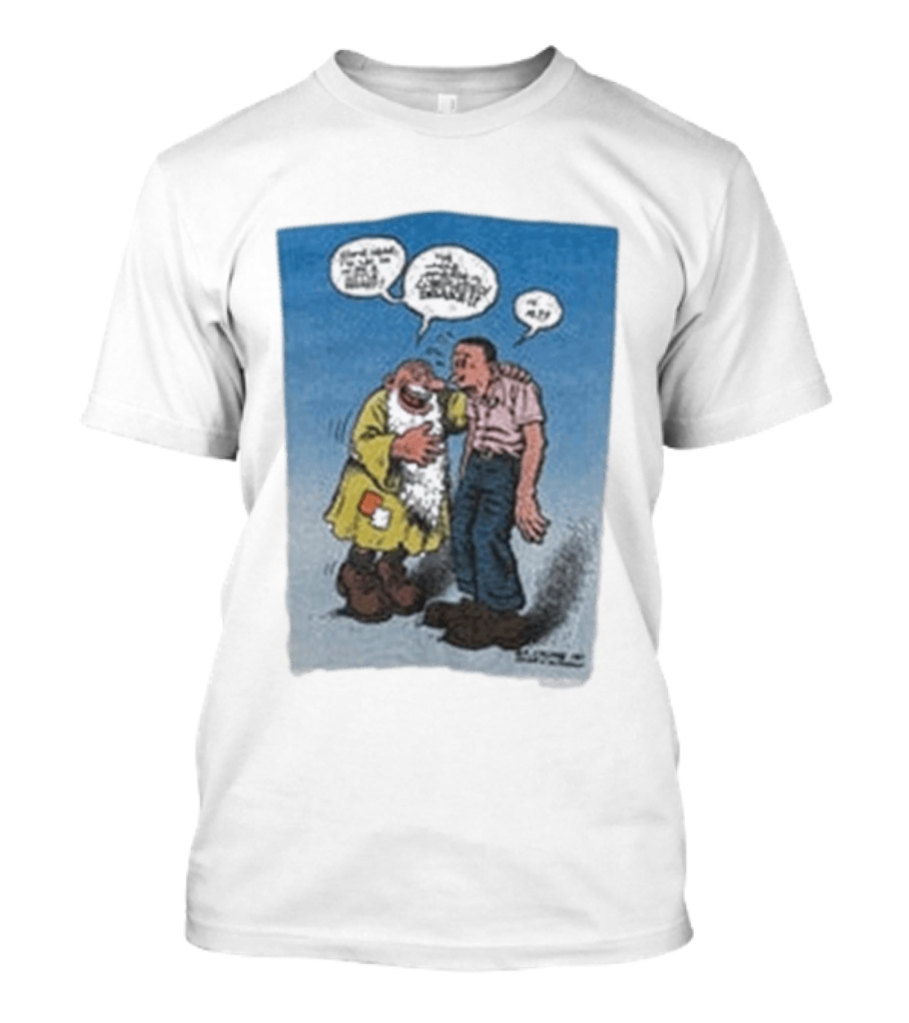 Barn Owl Seattle 1987 R. Crumb Mr Natural Comic Speech Bubbles T-Shirt
