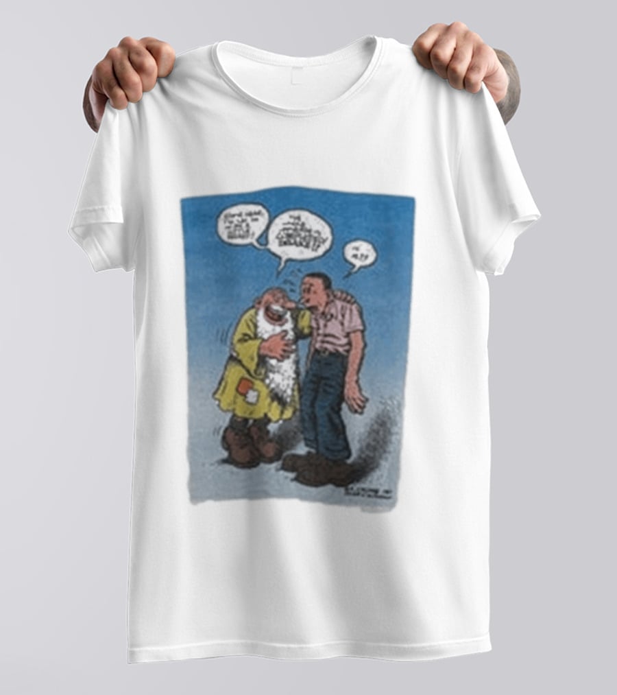 Barn Owl Seattle 1987 R. Crumb Mr Natural Comic Speech Bubbles T-Shirt