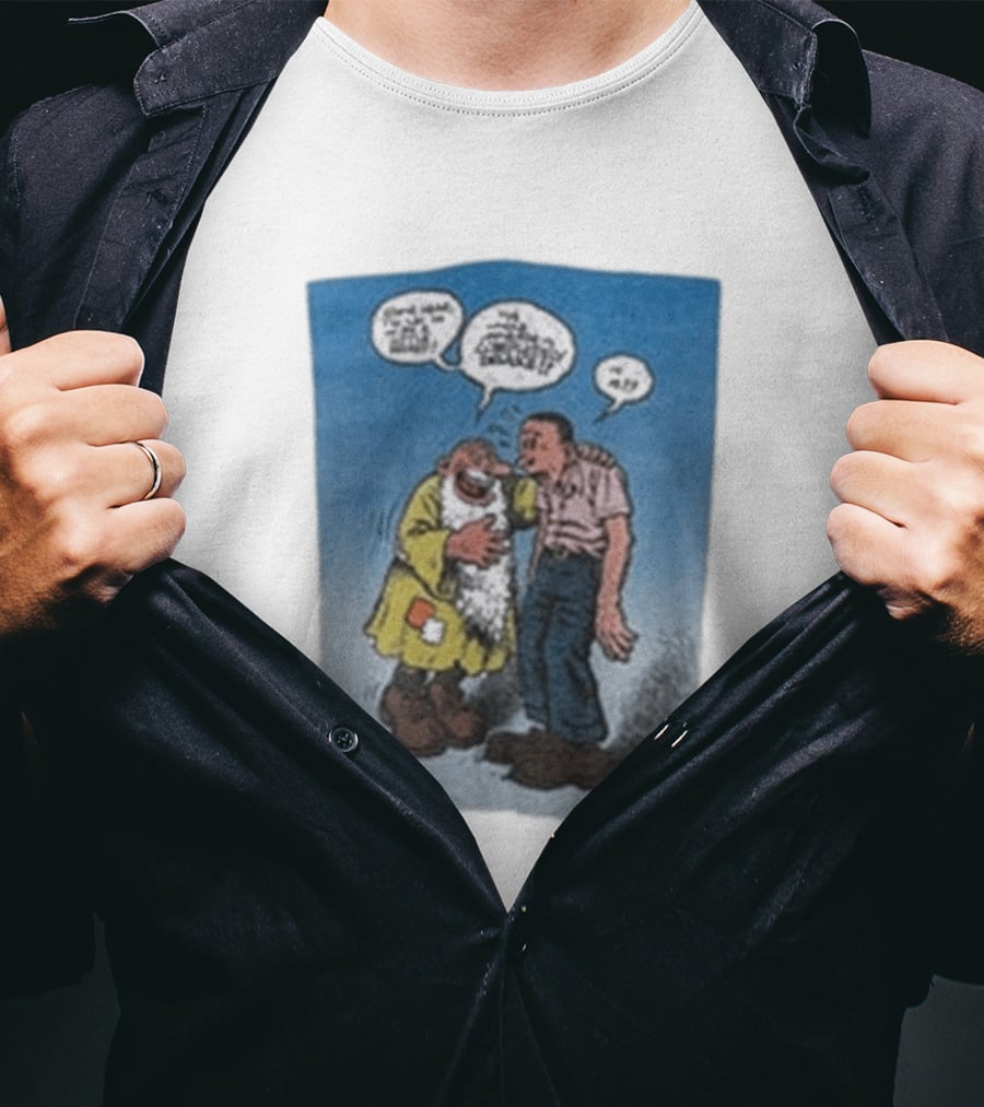 Barn Owl Seattle 1987 R. Crumb Mr Natural Comic Speech Bubbles T-Shirt