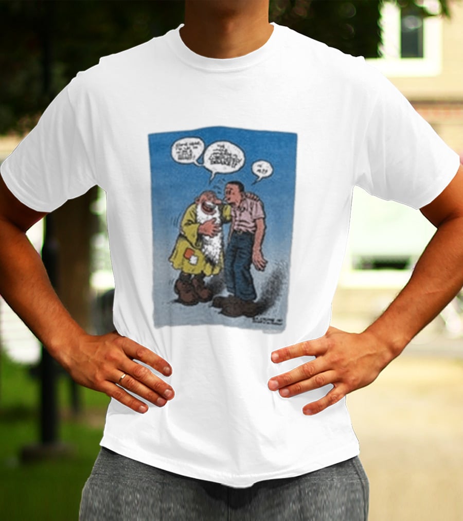 Barn Owl Seattle 1987 R. Crumb Mr Natural Comic Speech Bubbles T-Shirt