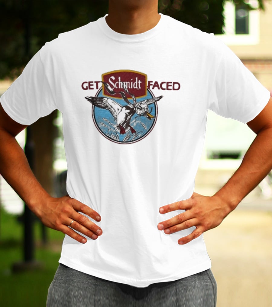 Schmidt Beer Get Schmidt Faced Goose T-Shirt