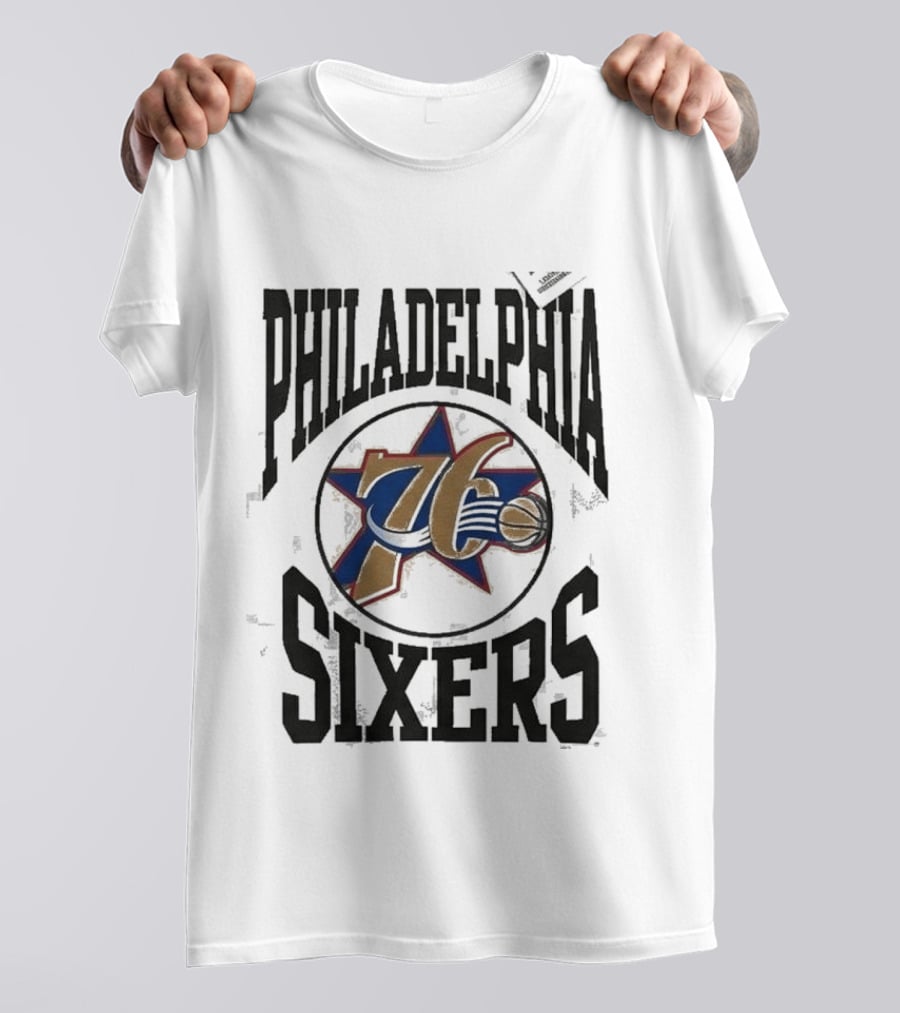 Philadelphia 76ers Rhiannon Ally Good Morning America Grey T-Shirt