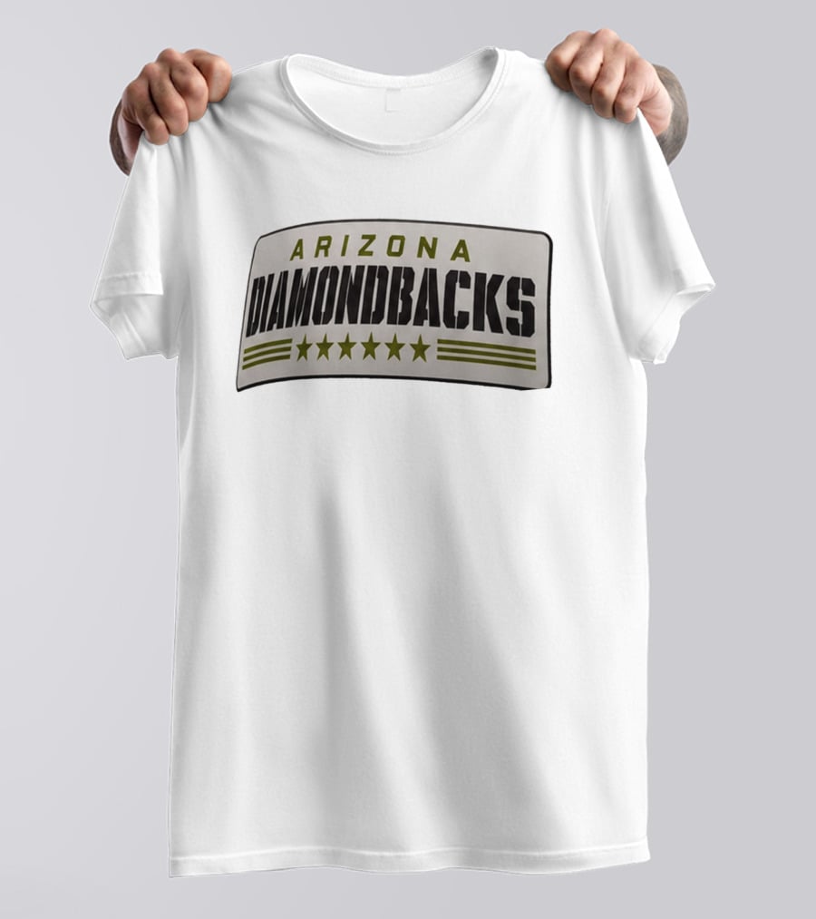 Arizona Diamondbacks Military Appreciation Stars 2026 Hat Giveaway T-Shirt