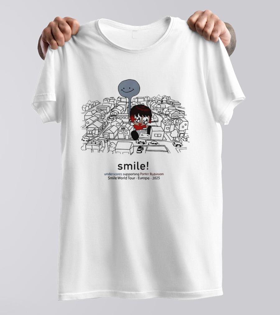 Smile World Tour 2025 Europe Supporting Porter Robinson T-Shirt