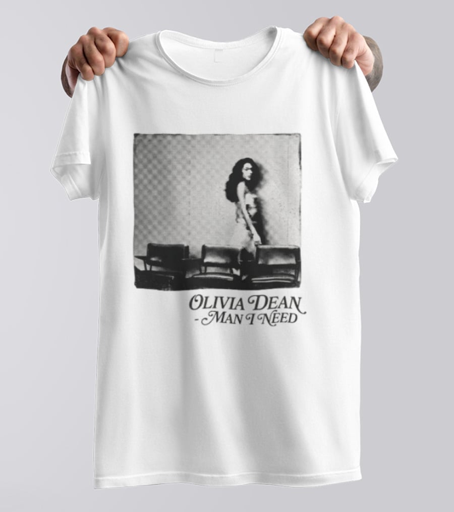 Man I Need Olivia Dean Iconic Black And White Image T-Shirt