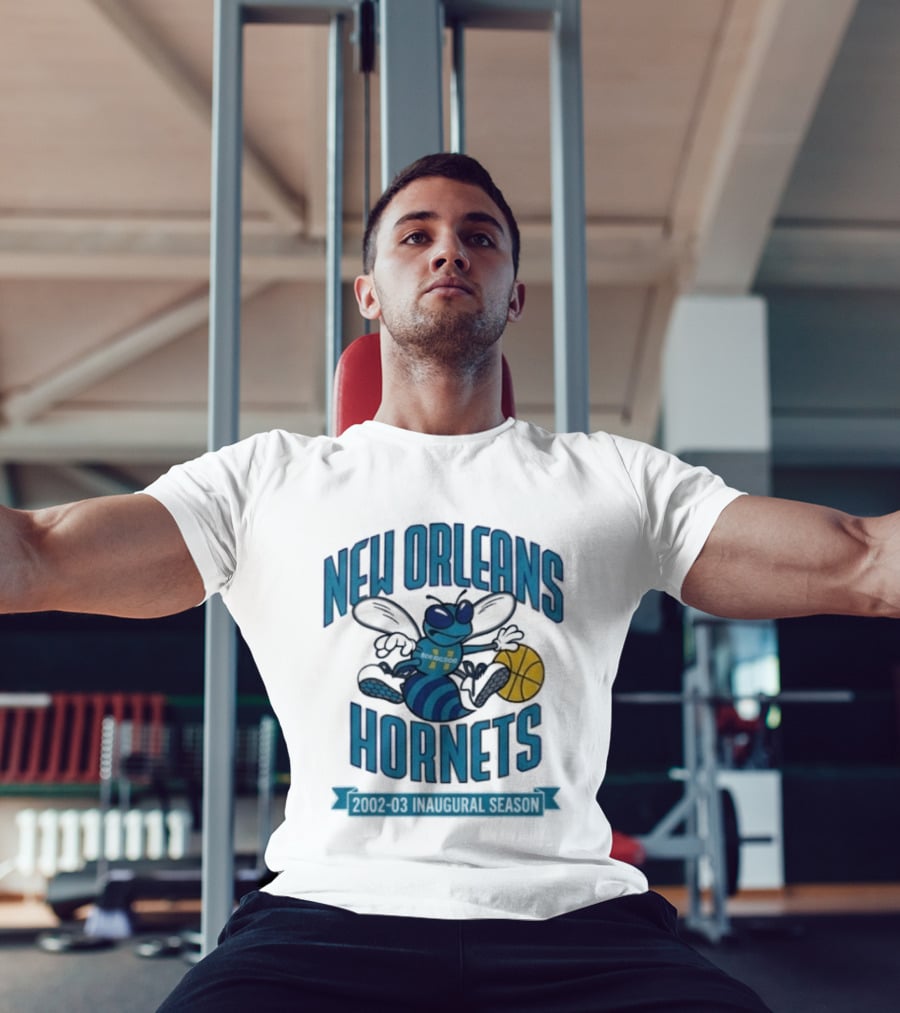 New Orleans Hornets Inaugural Season Basketball T-Shirt