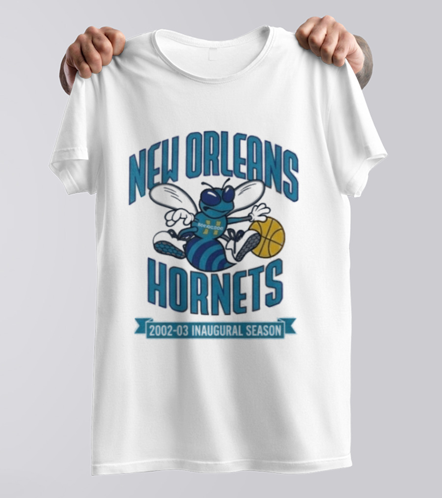 New Orleans Hornets Inaugural Season Basketball T-Shirt