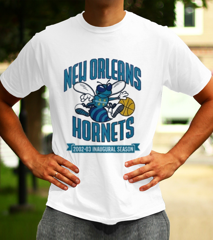 New Orleans Hornets Inaugural Season Basketball T-Shirt