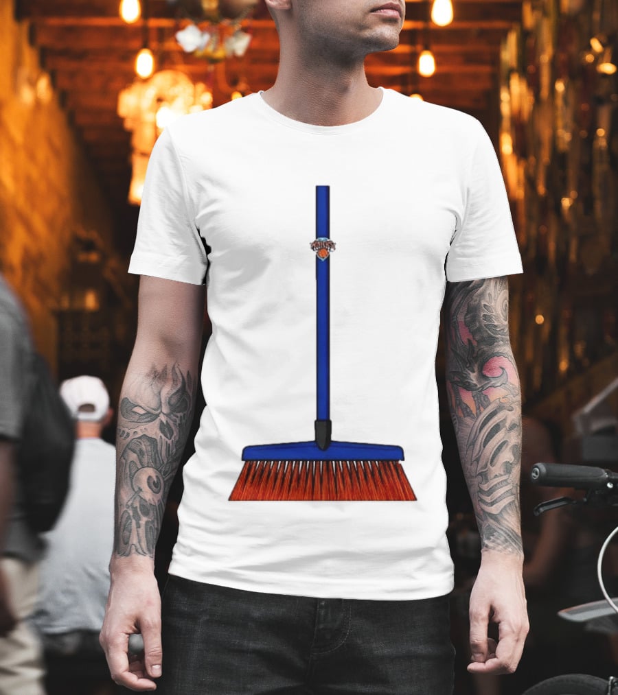 New York Knicks The Sweep 2026 Broom Basketball Fan Gear T-Shirt