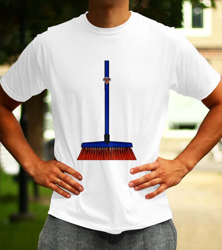 New York Knicks The Sweep 2026 Broom Basketball Fan Gear T-Shirt