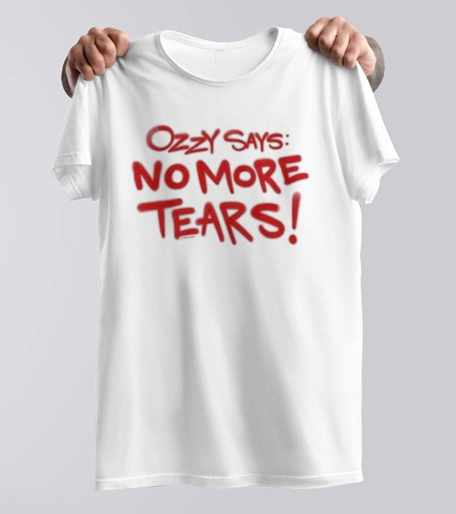 Ozzy Says No More Tears Toddler Red T-Shirt