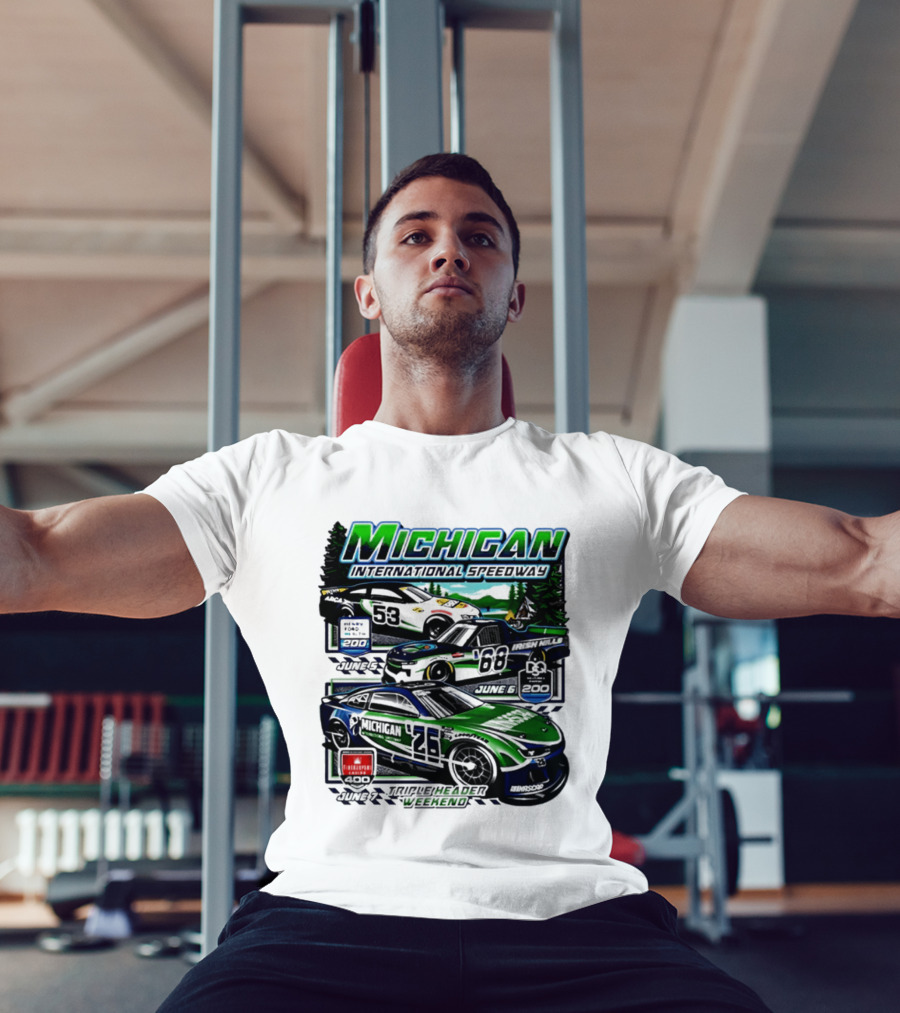 2026 Michigan International Speedway June 16 Race With Cars 58 And 88 T-Shirt