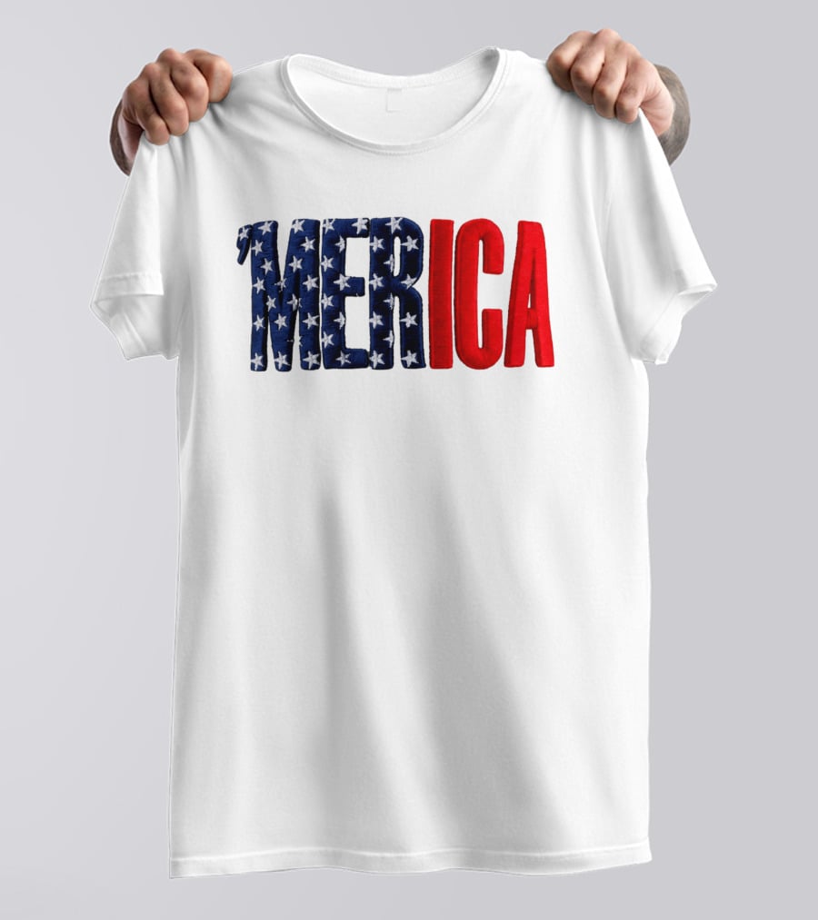 2026 USA 250th Merica Chrome White Camo Hat Stars Stripes T-Shirt
