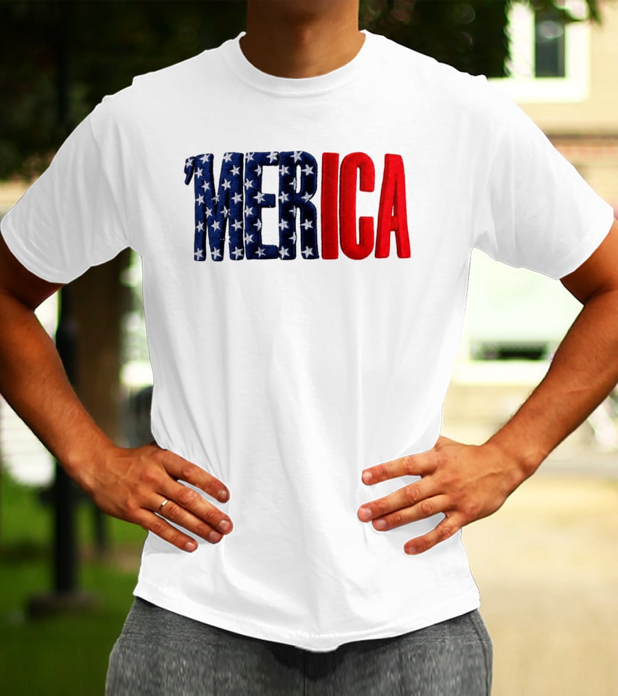 2026 USA 250th Merica Chrome White Camo Hat Stars Stripes T-Shirt