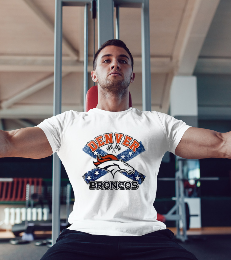 Denver Broncos Dukes Of Hazzard Caricature T-Shirt