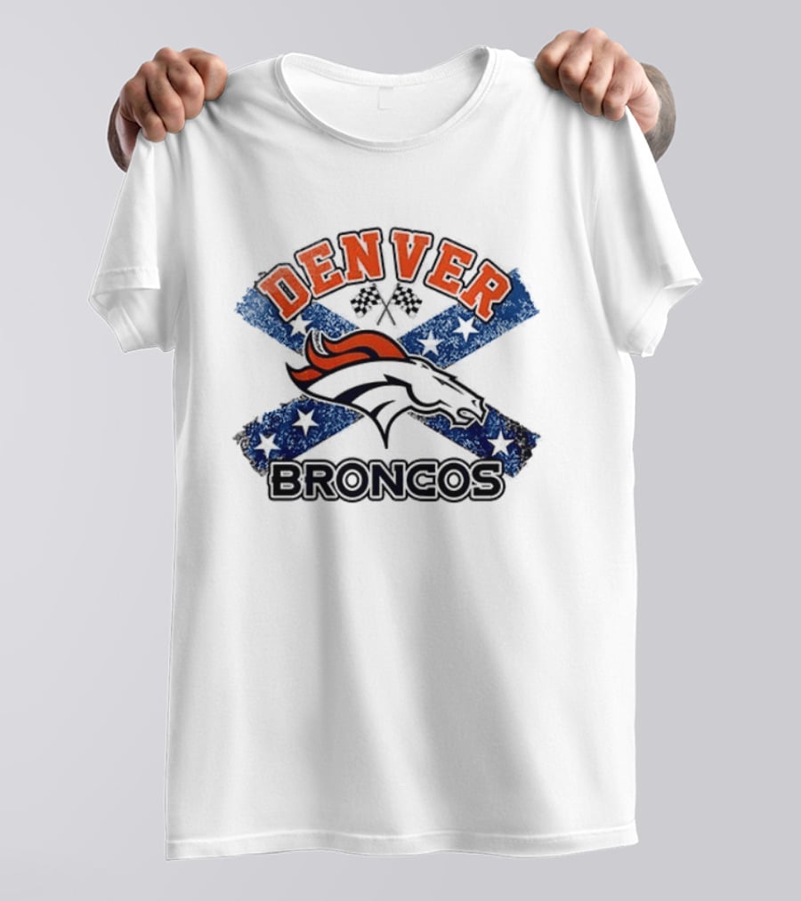 Denver Broncos Dukes Of Hazzard Caricature T-Shirt