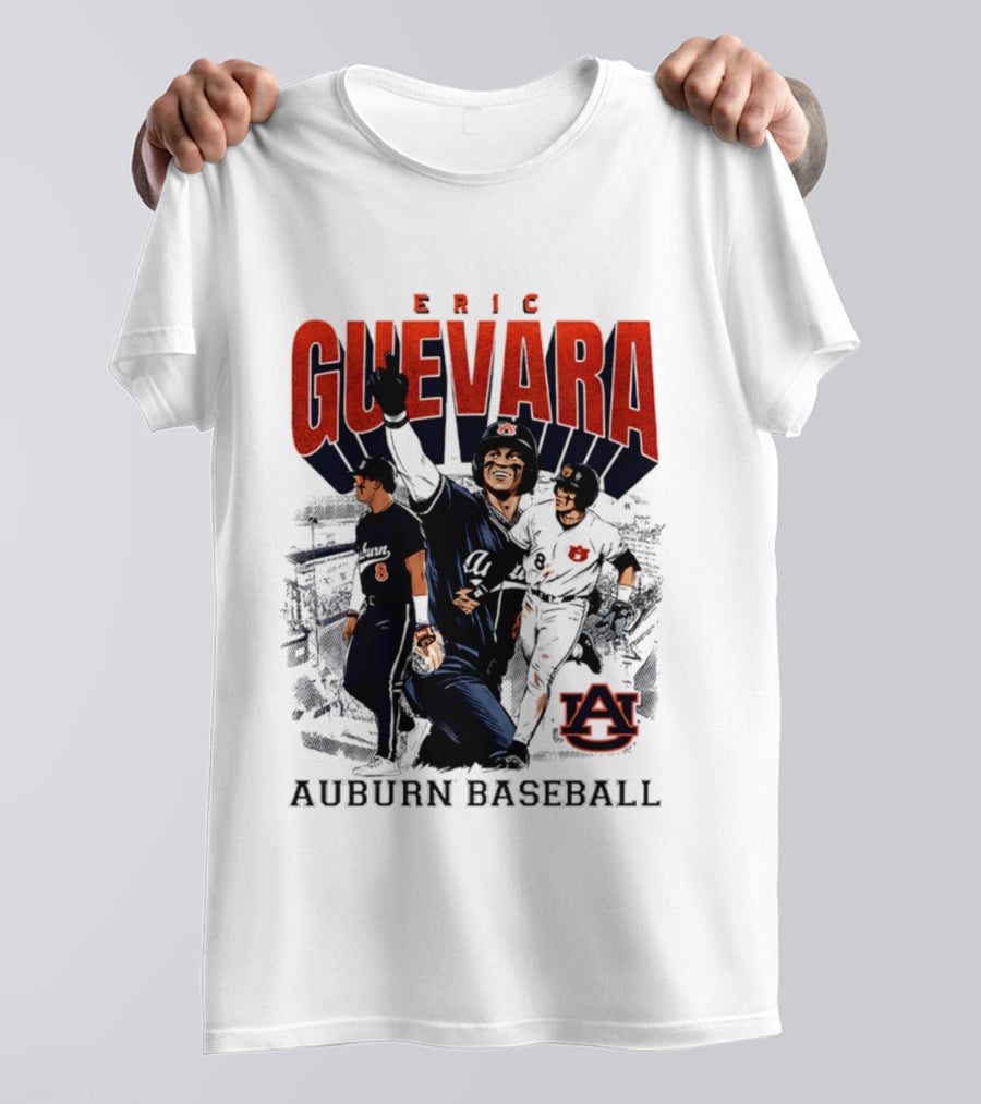 Eric Guevara Auburn Baseball Tigers Skyline T-Shirt