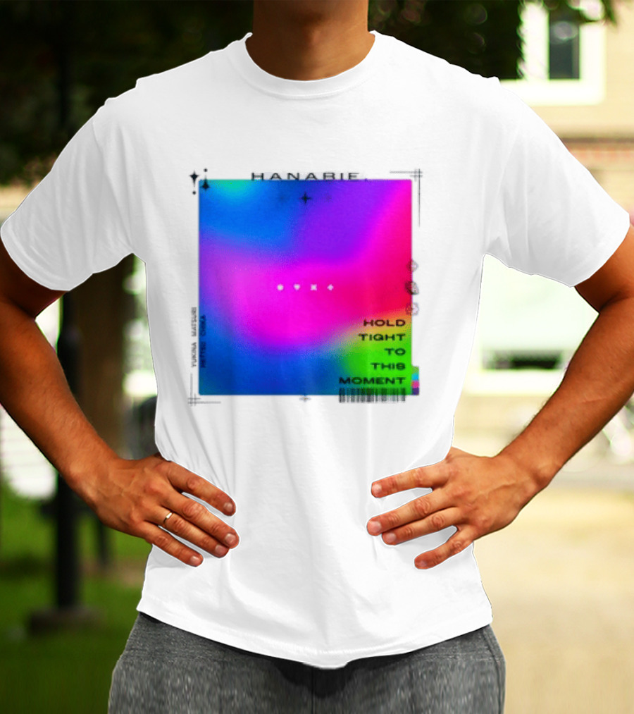 Hanabie Hold Tight To This Moment Vivid Neon Aesthetic T-Shirt