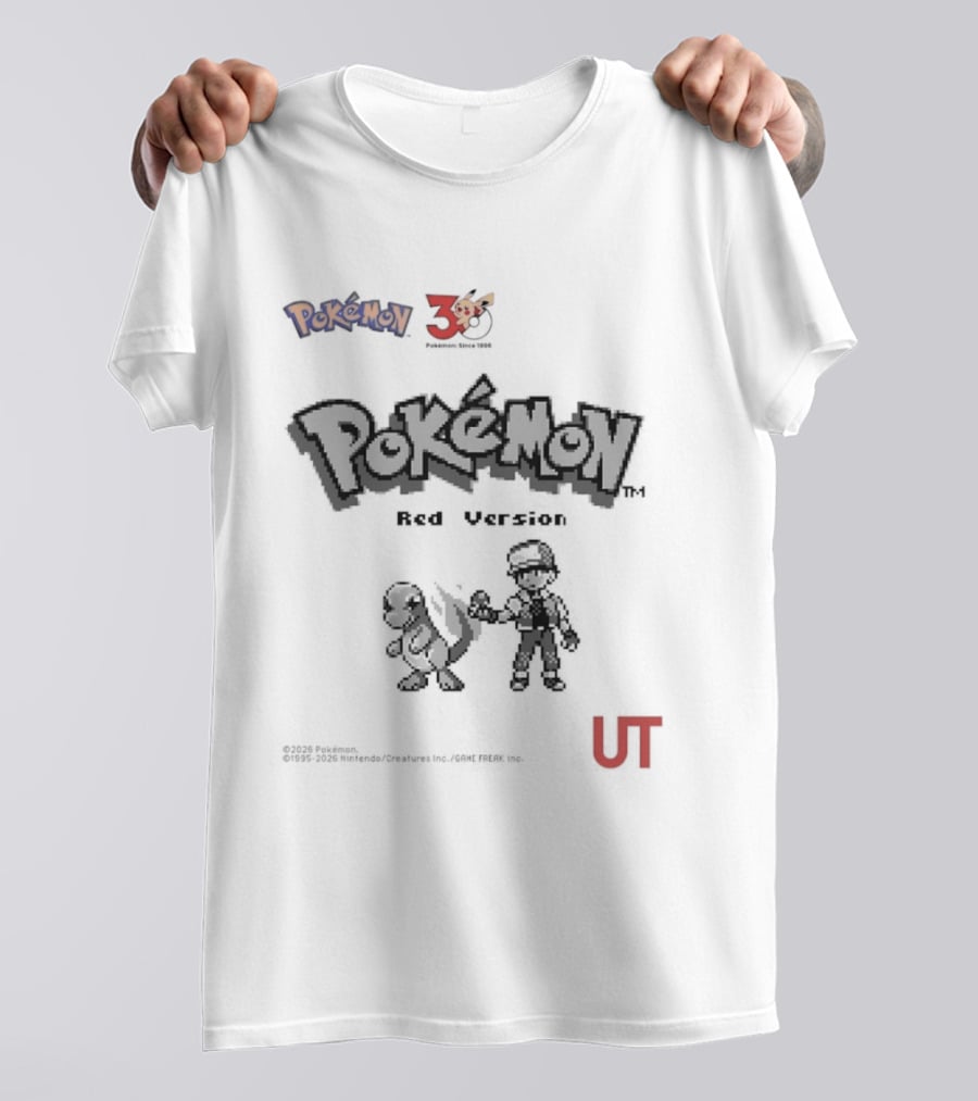Pokemon Red Version 25th Anniversary Characters UT T-Shirt