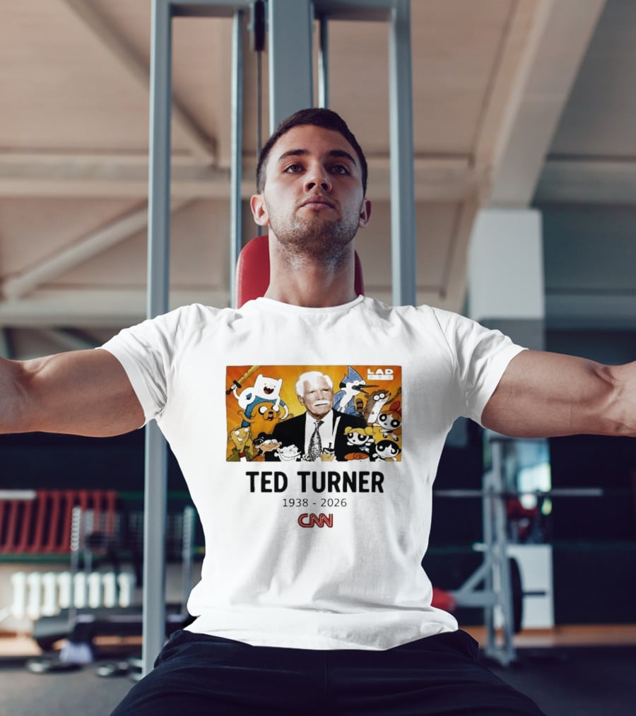 Ted Turner 1938 2026 Cartoon Network Characters CNN Meme T-Shirt