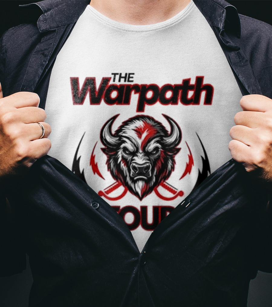 The Warpath Tour 2025 2026 Bison T-Shirt