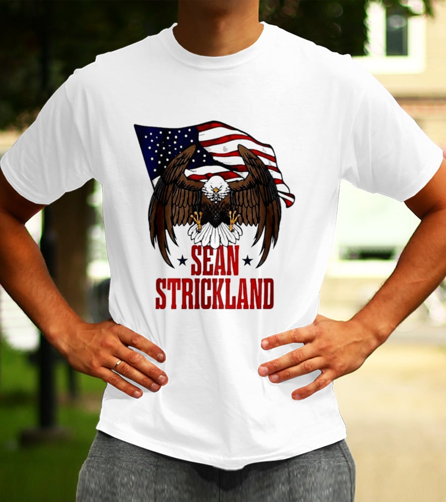 American Flag Eagle Sean Strickland UFC The Great American Hope T-Shirt