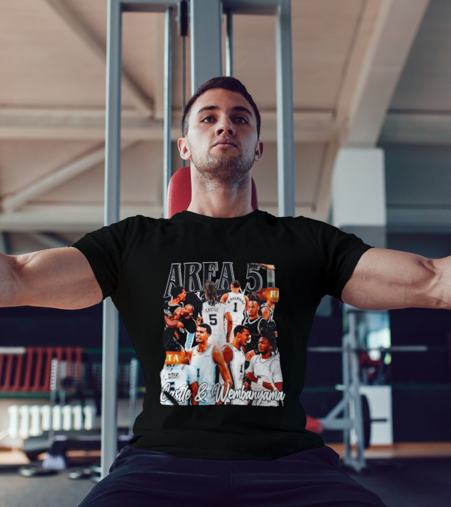 Area 51 Stephon Castle Victor Wembanyama San Antonio Spurs Basketball T-Shirt