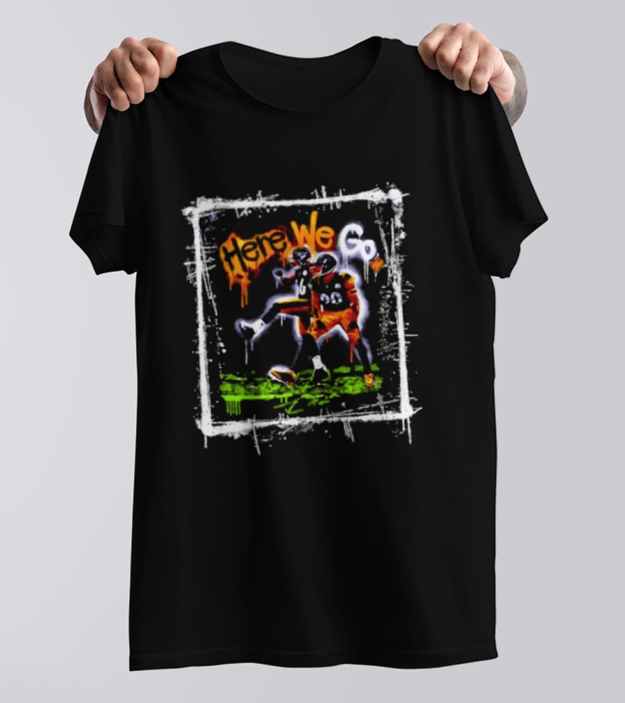 T.J. Watt Here We Go Pittsburgh Steelers Football Players T-Shirt