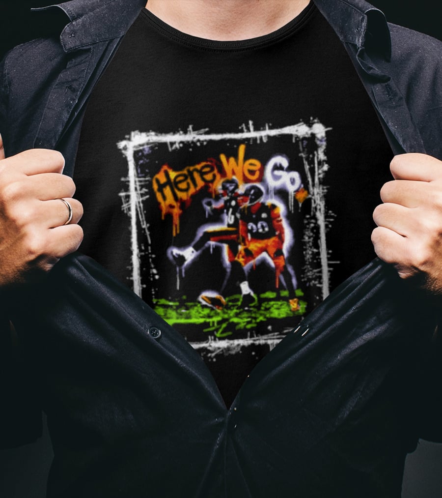 T.J. Watt Here We Go Pittsburgh Steelers Football Players T-Shirt