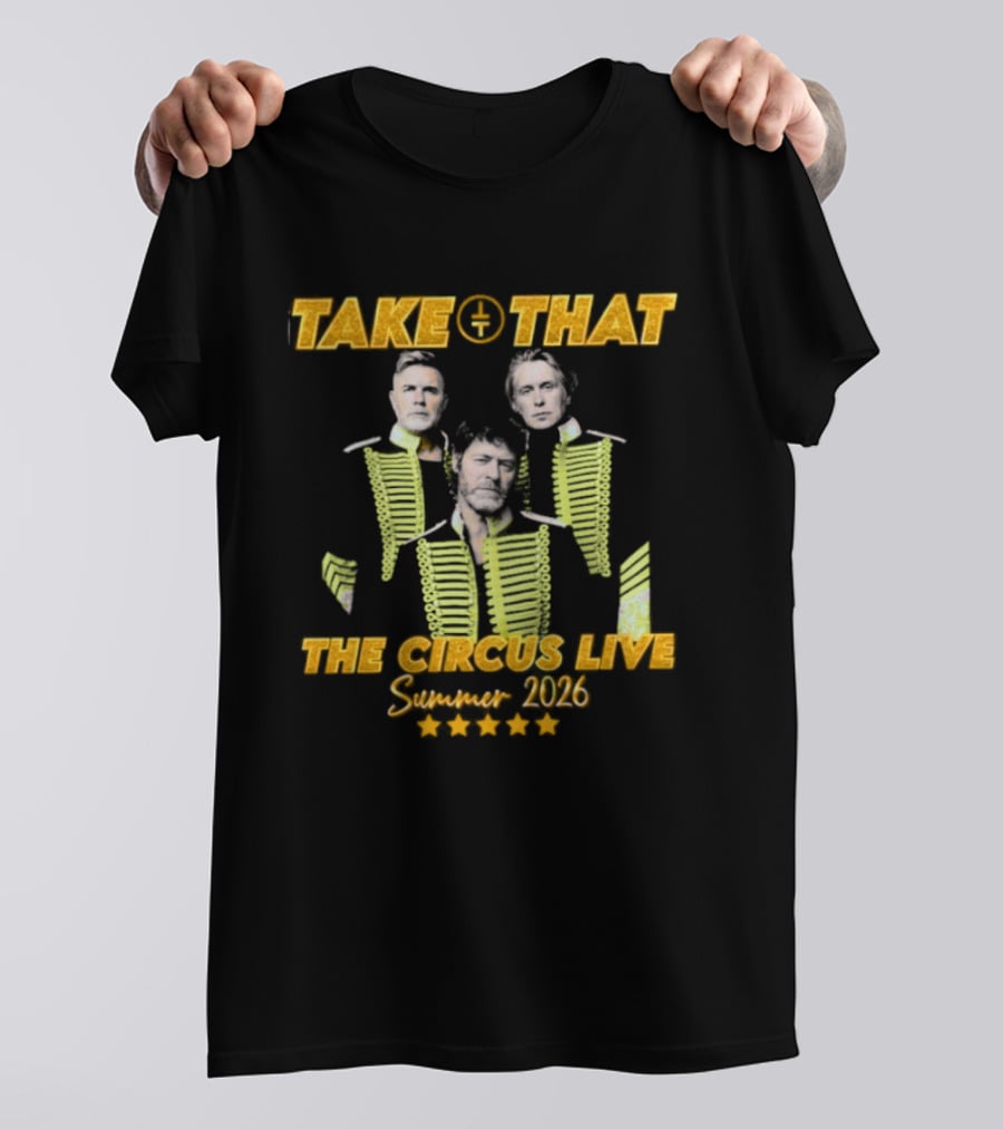 Take That The Circus Live Summer 2026 Tour Concert T-Shirt