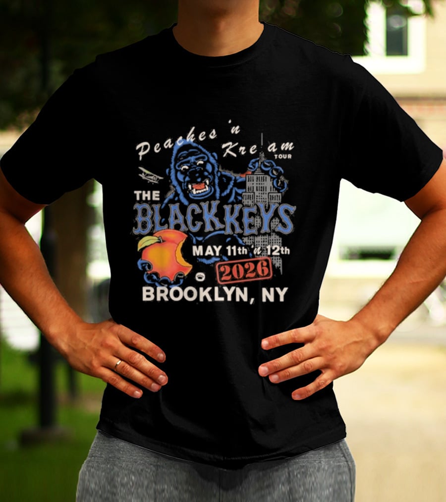 The Black Keys Peaches N Keem Tour Brooklyn May 11 12 2026 NYC T-Shirt