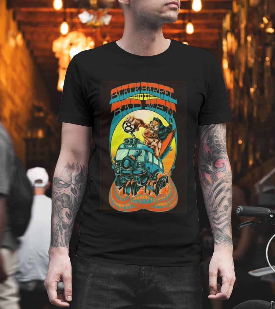 Black Barrel And The Bad Men Hope AK 5 16 2026 Psychedelic Van Race T-Shirt