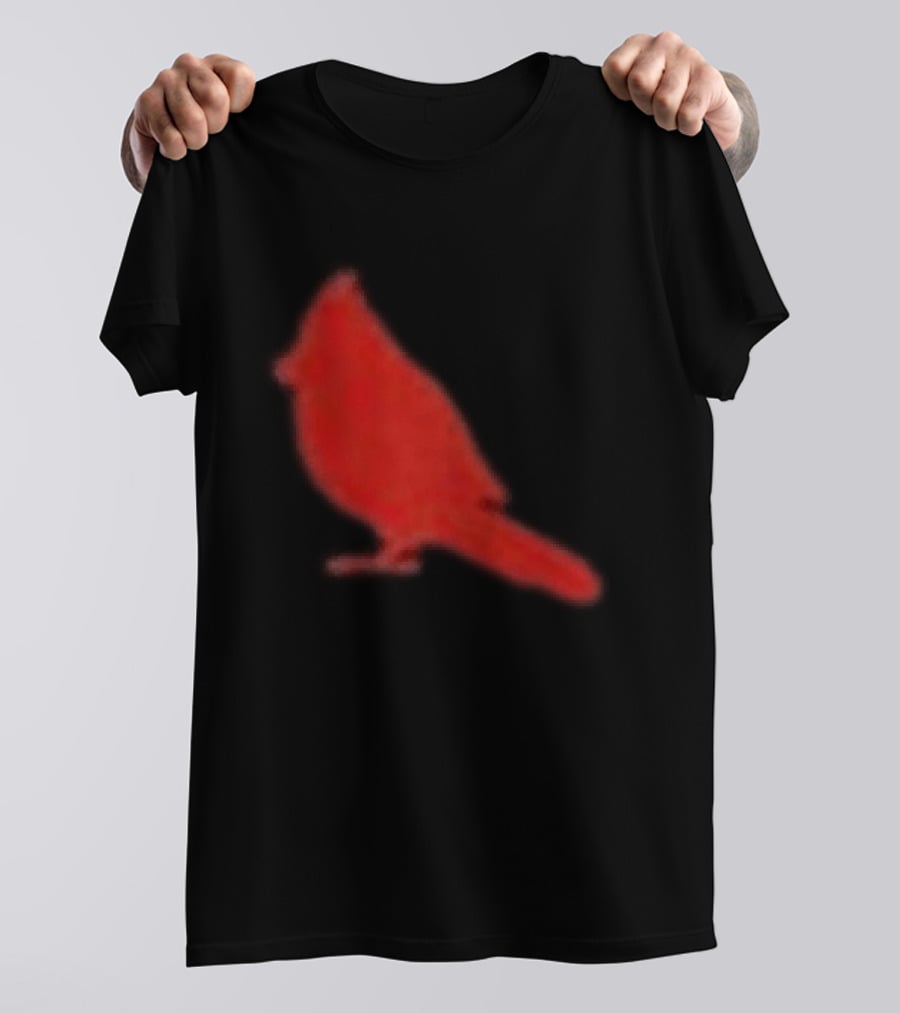 The Slumerican Cardinal Red Bird Stylized T-Shirt
