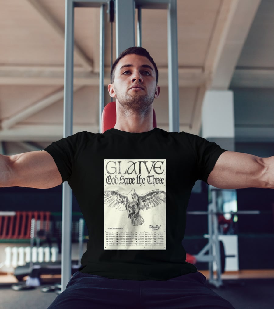 Glaive God Save The Three North America Tour 2026 Tiffany Day T-Shirt