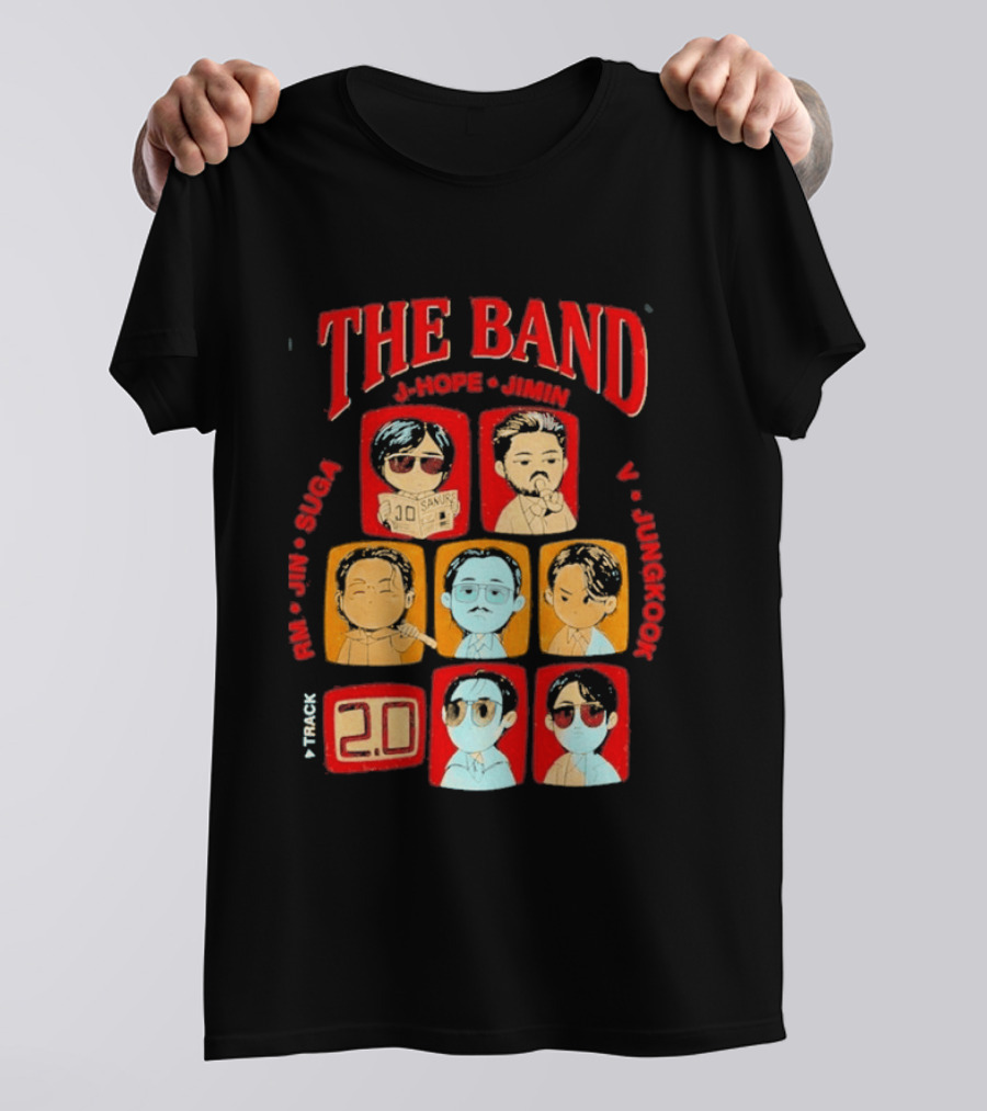 The Band RM Jin Suga J Hope Jimin V Jungkook 20 Arirang BTS World Tour 2.0 T-Shirt