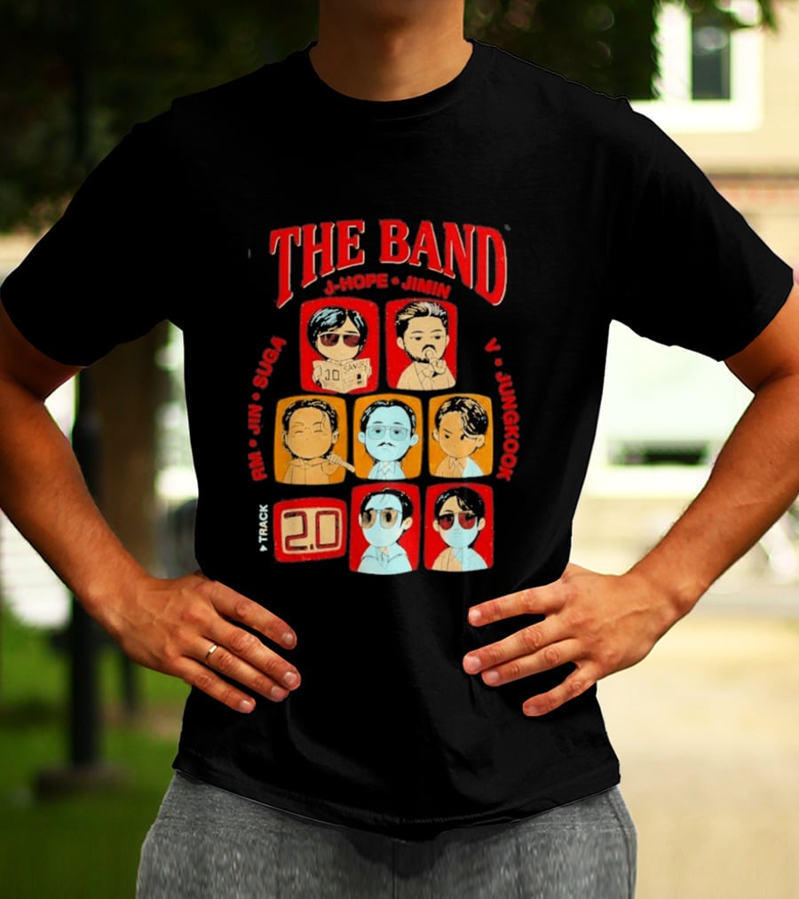 The Band RM Jin Suga J Hope Jimin V Jungkook 20 Arirang BTS World Tour 2.0 T-Shirt