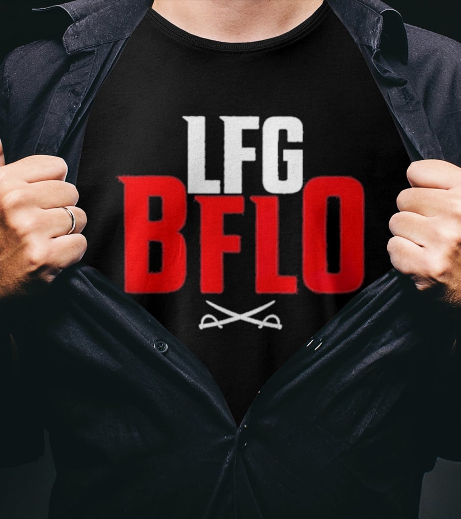 LFG BFLO Crossed Swords Hockey T-Shirt