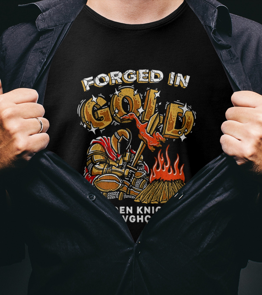 Forged In Gold Golden Knights TRD VGHC MMR Roasted Duck T-Shirt