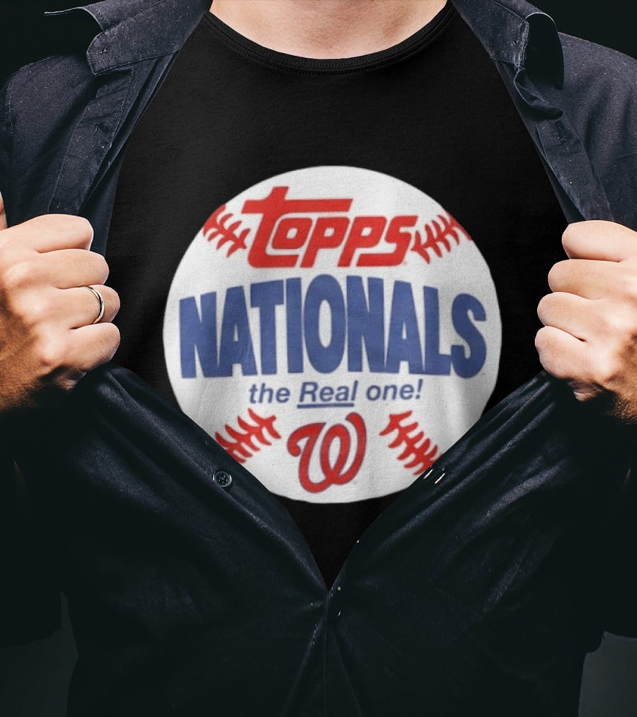 Topps Nationals The Real One MLB W Baseball T-Shirt